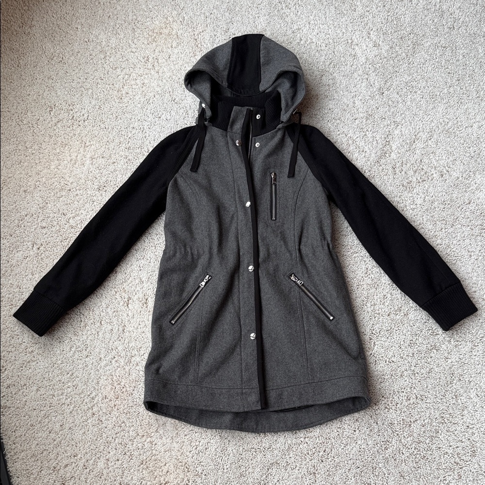 Express Two-Tone Utility Jacket with Hood